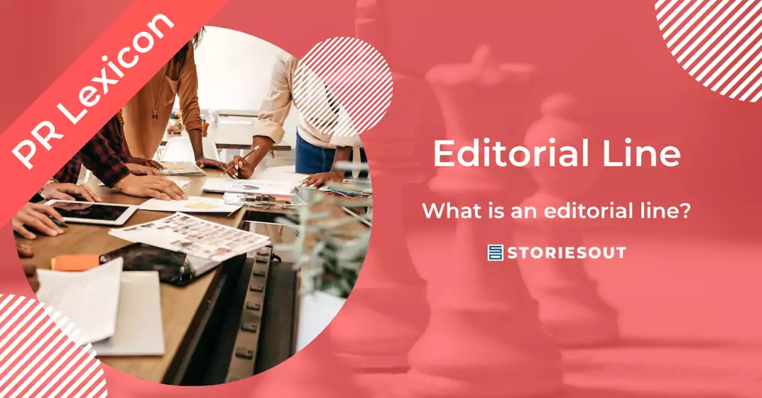 Editorial team defining the editorial line of a news outlet in a newsroom meeting